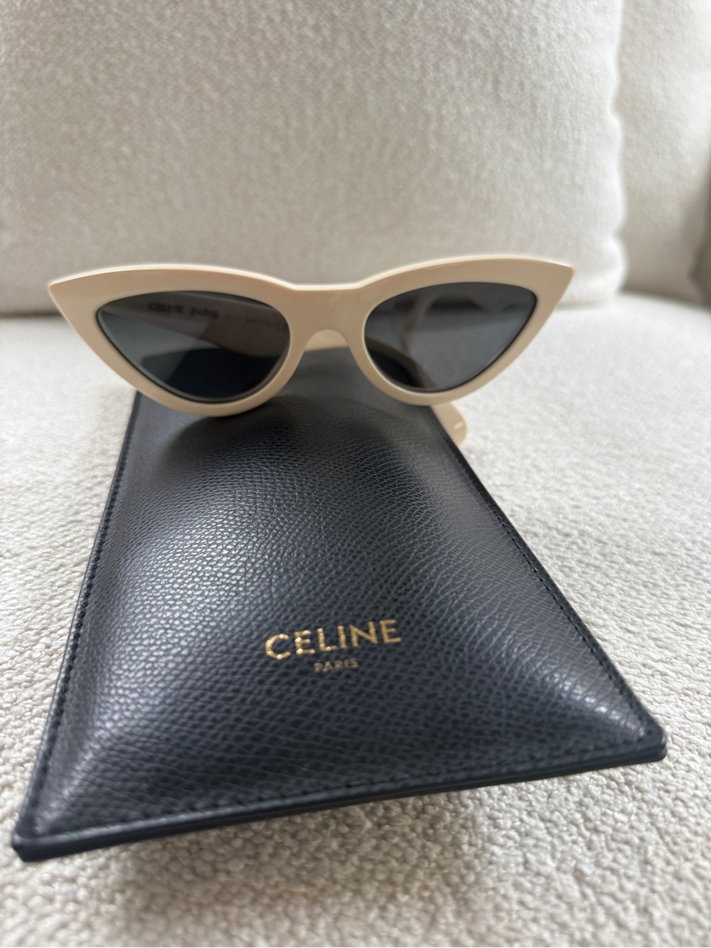 Celine Ivory Cat Eye Sunglasses